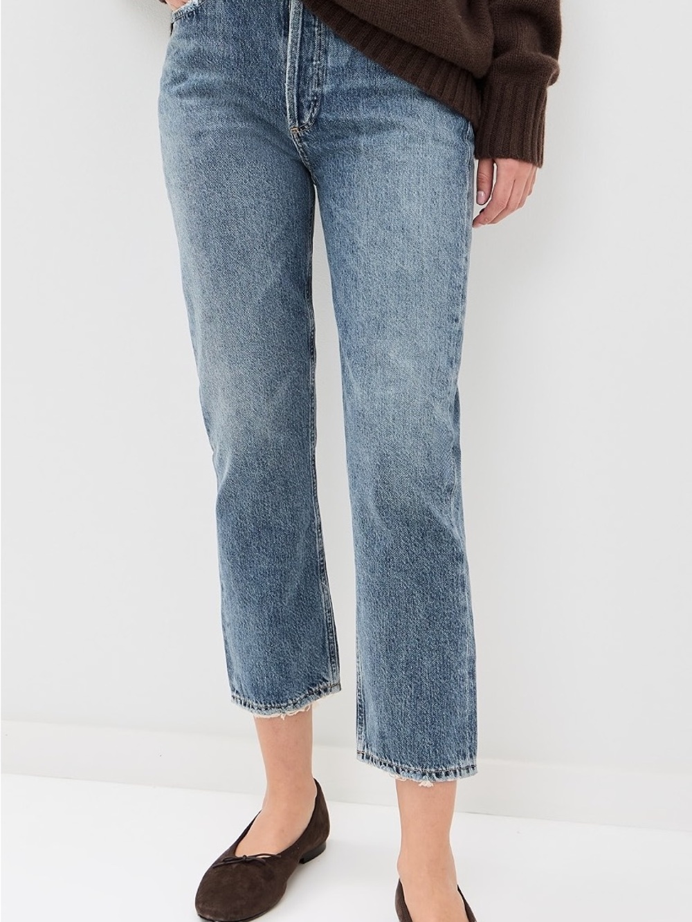 Agolde Riley Jean - cigarette leg ankle length